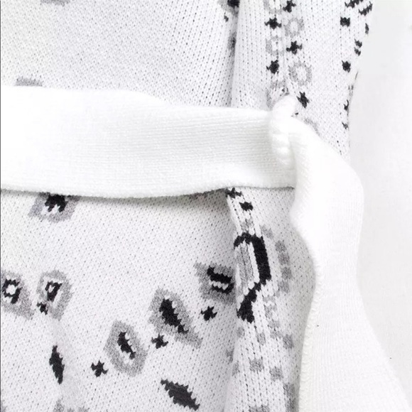 Lea Boho Fringe Oversized Knit Kimono wrap Cardi - Picture 8 of 10